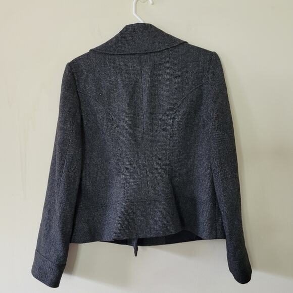 Halogen Moto Wool Blend Jacket Large Petite - Picture 4 of 6
